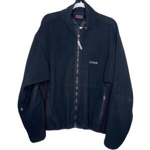 Men's Marmot Black WindStopper Fleece Zip Jacket